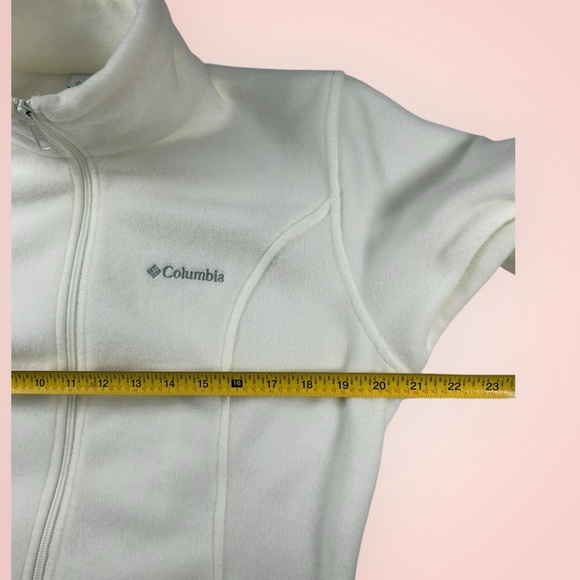 Columbia Women's White Fleece Jacket Size Large - Picture 8 of 11